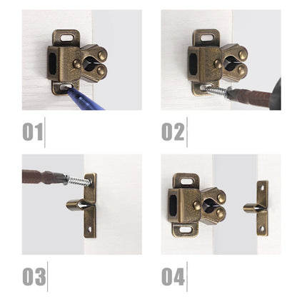 10 Pcs Roller Catch Lock Durable For Dressers/Doors/Cabinets Accessories yq