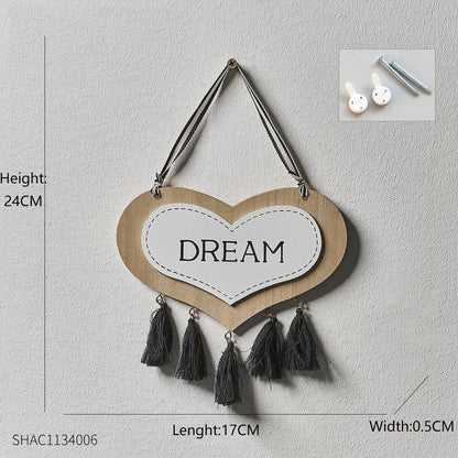 Key Holder Hanger Wall Hanging Wood Wall Organizer Rectangle House Shape Rack