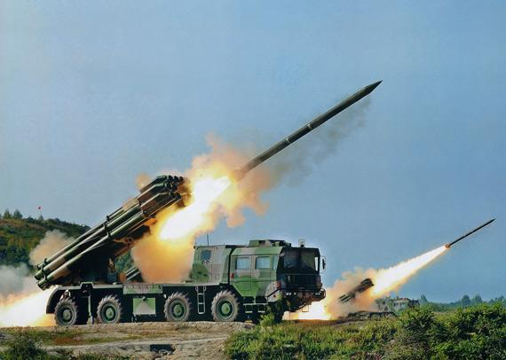 1:30 Phl03 Type 300Mm Long-Range Rocket Launcher Simulation Metal Model Military