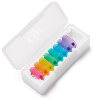 DJI Mic Mini 2 Multi‑Color Magnetic Front Covers 8‑Pack–0.9 g Each, Storage Case