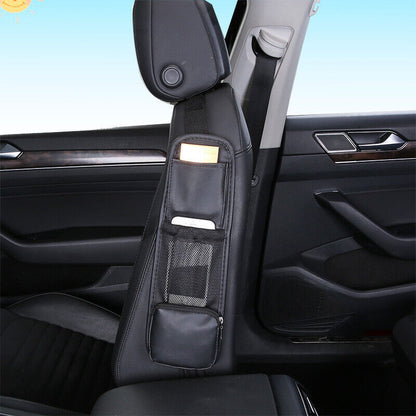 Car Seat Side Mesh Bag Organizer Storage Holder Phone Stowing Pocket Accessories