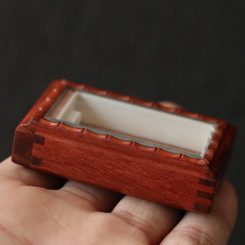 Haipai Master Zhang Shenglin Redwood Insect Box 60x38x16mm Mortise-Tenon