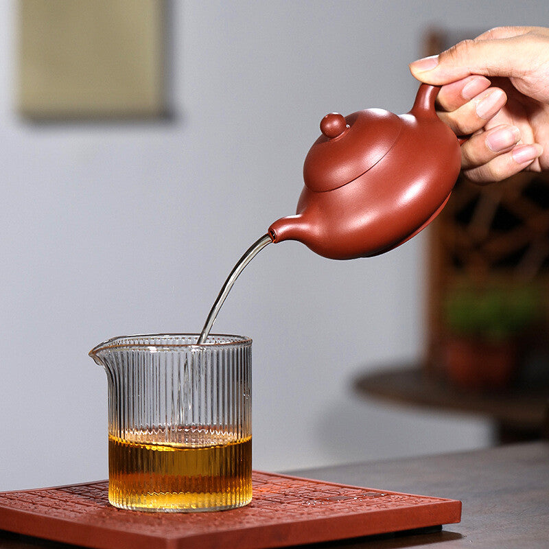 220ml yixing zisha Pottery Handmade tea pot marked dahongpao clay kungfu teapot