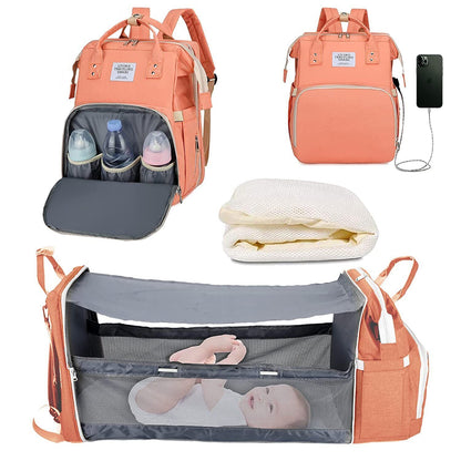 Diaper Bag Backpack Baby Bed Travel Bag Charge Diaper Bag Backpack Bed 3 types