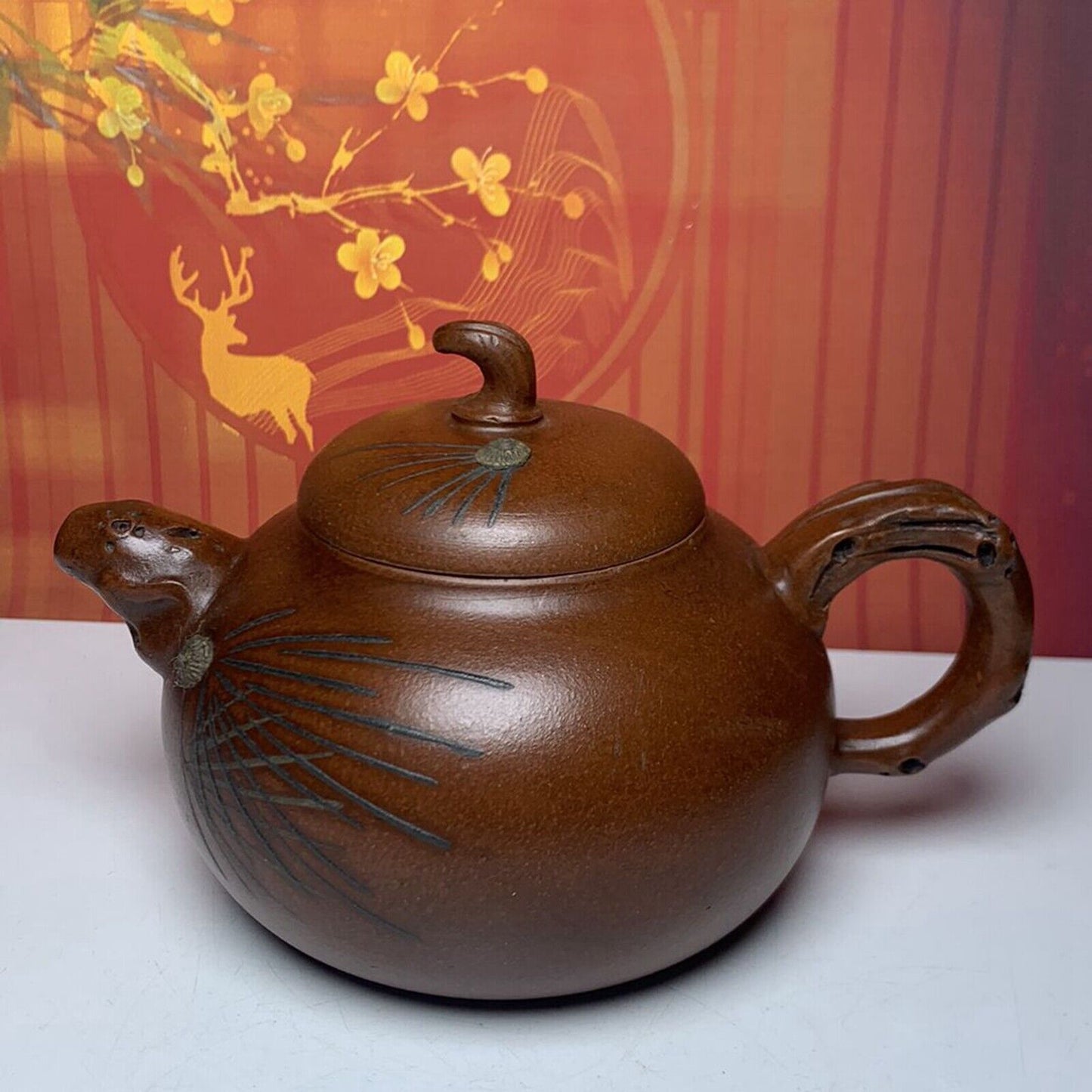 Vintage Chinese Yixing Purple Clay Teapot Zisha Ceremony Exquisite Teaware Rare