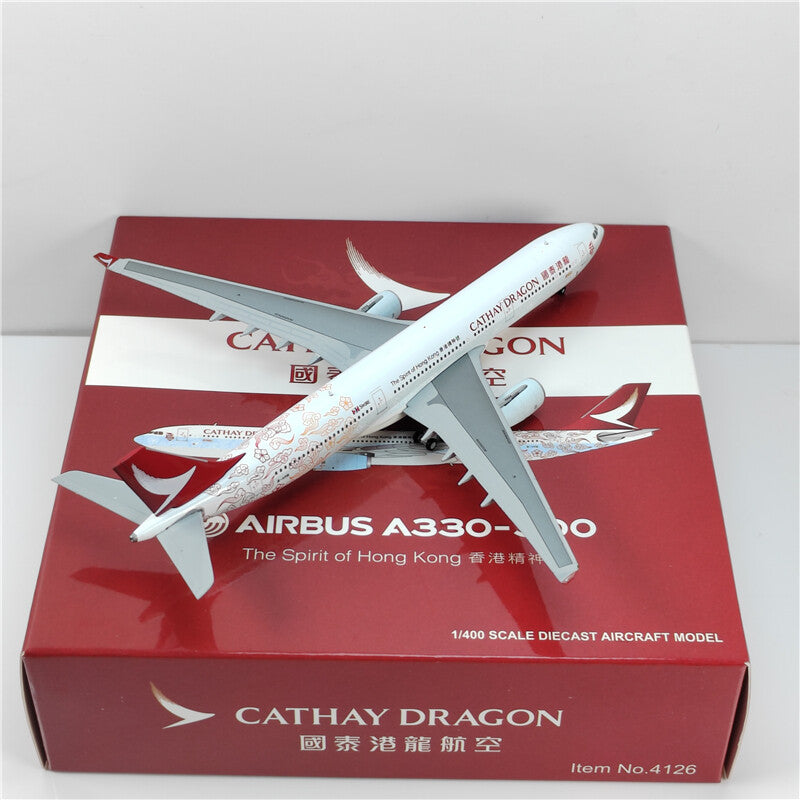 1:400 JC Wings CATHAY DRAGON AIRBUS A330-300 Airplane Diecast Aircraft Model