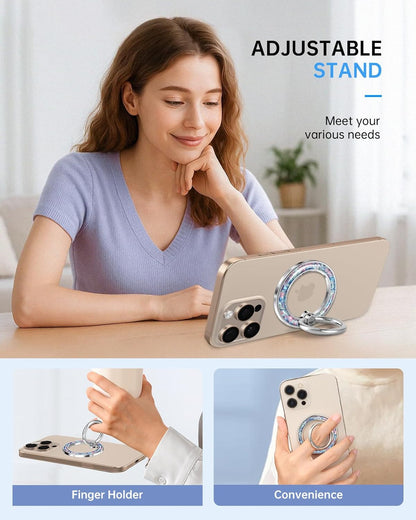 Phone Ring Holder Compatible with Magsafe - Magnetic Cell Phone Grip Magnet Remo