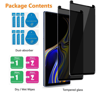 For Samsung Galaxy Note 9 Glossy Slim Privacy Tempered Glass Screen Protector