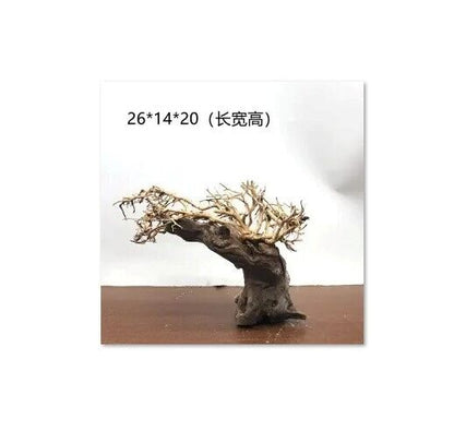 Aquarium Ornament Wood Bonsai Christmas Tree Tank Moss Trunk Driftwood DIY Decor