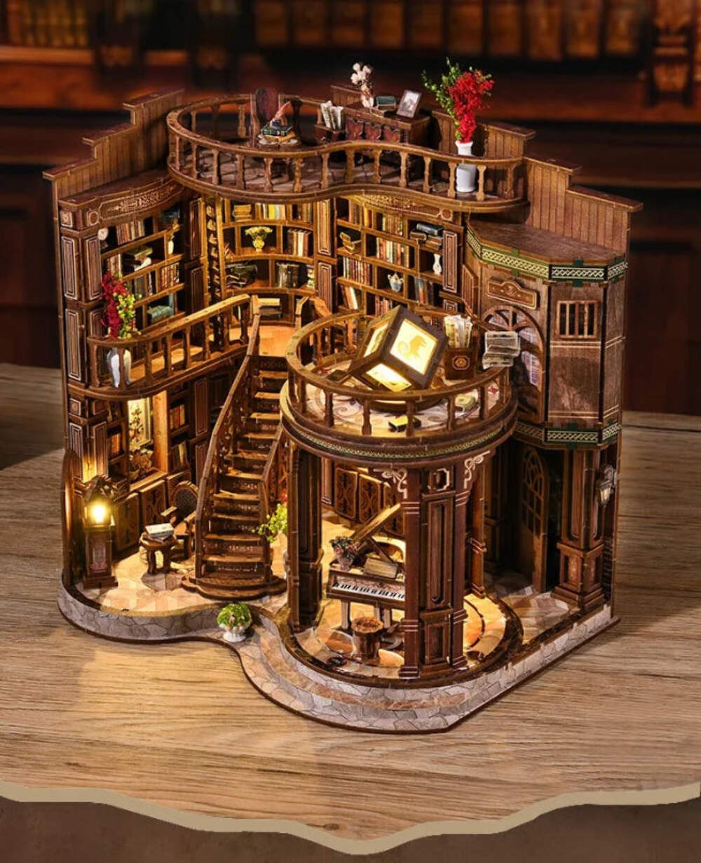 DIY Mini Book House Model Creative Home Decor