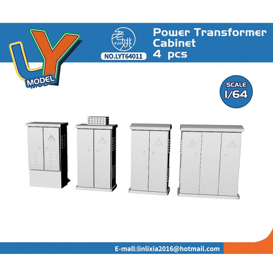 Yao's Studio LYT64011 1/64 Power Transformer Cabinet FOR Model Car Display Prop