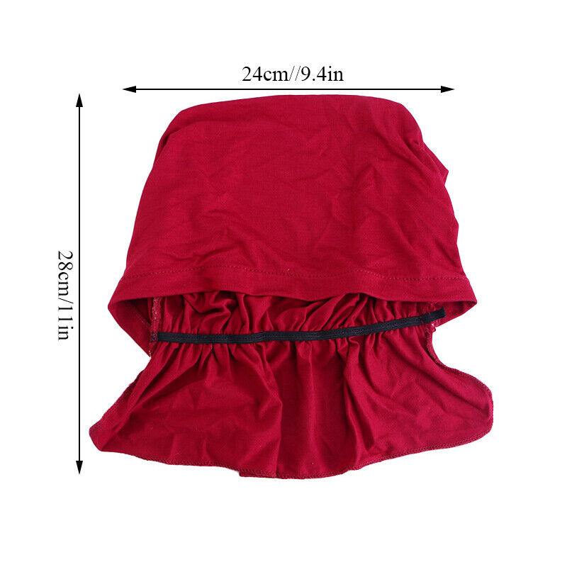 Womens Hair Loss Wrap Cancer Chemo Cap Solid Muslim Turban Hijab Hat Head Cover