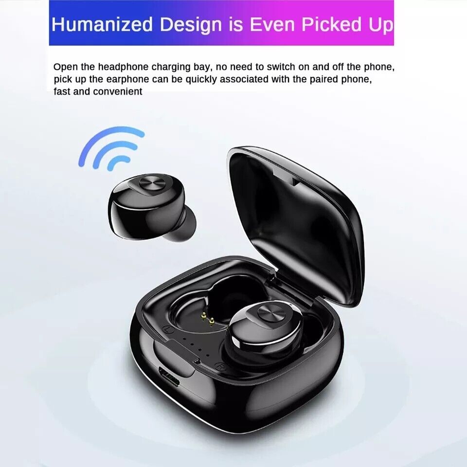 Mini Bluetooth 5.0 Wireless Headset TWS Earphones Stereo Headphones Earbuds US
