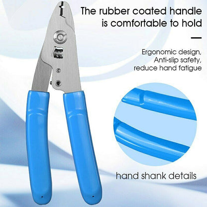 Stainless Steel VCFS-20 Two-port Fiber Optical Stripper Pliers Wire Stripper