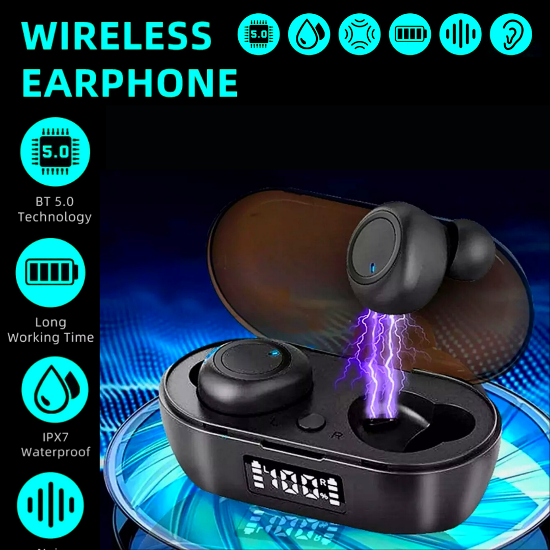 Bluetooth 5.0 Wireless Earbuds Headphone Headset Noise Cancelling TWS Waterproof