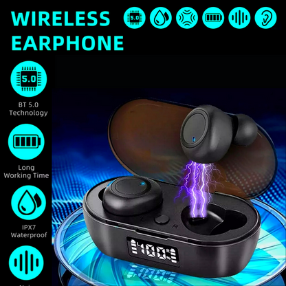Bluetooth 5.0 Wireless Earbuds Headphone Headset Noise Cancelling TWS Waterproof
