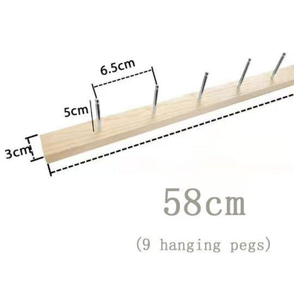 Jewelry Display Necklace Wall Hanging Stands Wood Earring Ring Organizer 30~58cm