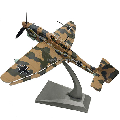 1/72 1935 WWII Stuka JU-87 Fighter Aircraft Plane Diecast Metal Model Collection