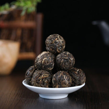 Handmade pearl YiWu puerh tea mini Raw pu-erh puerh tuo tea Uncooked puerh tea