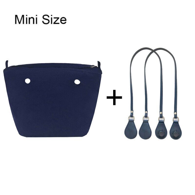1set Canvas Lining Insert Inner Pocket 85cm Long Handles Microfiber Leather Bag