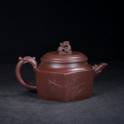 Chinese Yixing Zisha Clay Handmade Exquisite Teapot （六方 【底款】徐汉棠）