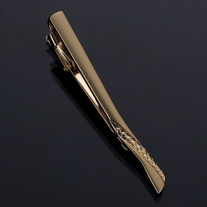 Men Business Necktie Clips 5.5cm Metal Ties Classic Simple Fashion Clasp Jewelry