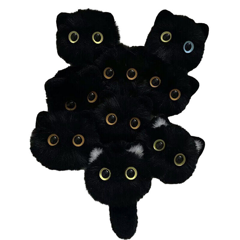 Cute Plush Cat Keychain Cartoon Doll Toy Pendant Keyring For Women Girls Bag Orn