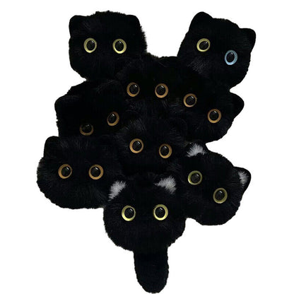 Cute Plush Cat Keychain Cartoon Doll Toy Pendant Keyring For Women Girls Bag Orn