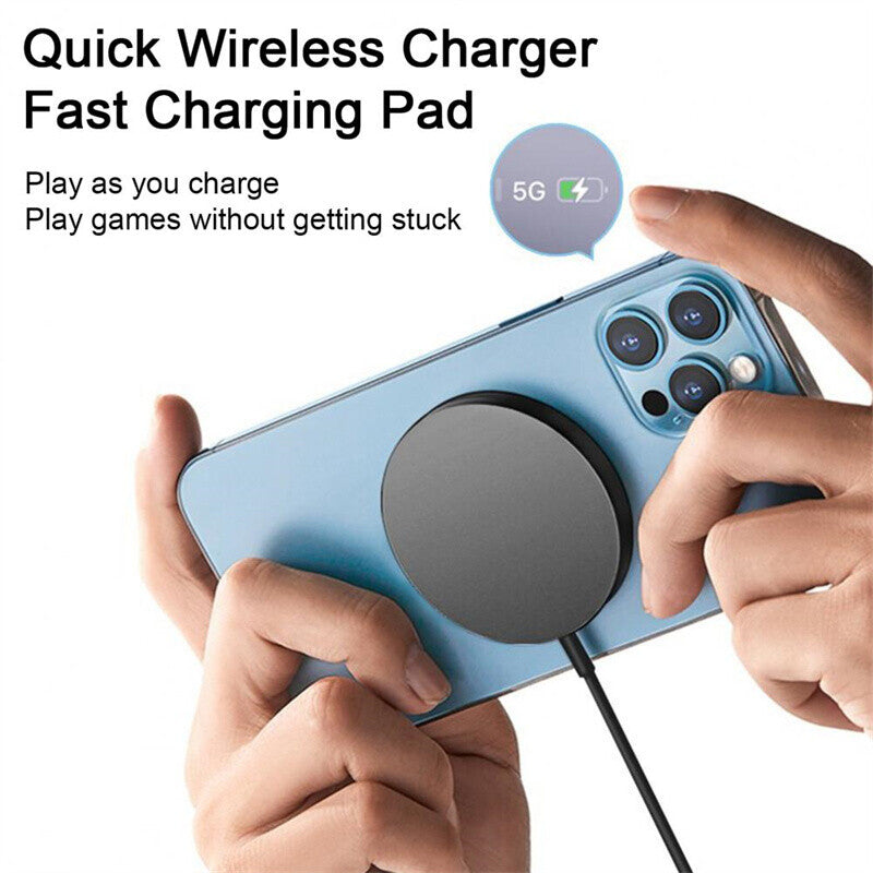 15W Magnetic Fast Wireless Charger Pad For SamsungS24 Ultra iPhone 16 14 Pro LOT