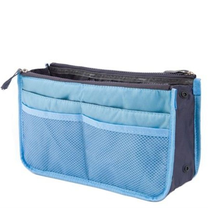 Organizer Insert Bag Women Nylon Travel Handbag Purse Large liner Cosmetic Bag