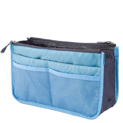 Organizer Insert Bag Women Nylon Travel Handbag Purse Large liner Cosmetic Bag