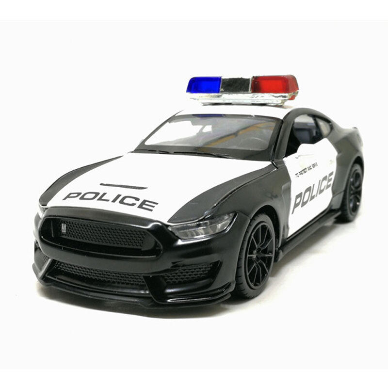 1:32 Ford Mustang Shelby GT350 Model Car Diecast Police Vehicle Toys for Boys