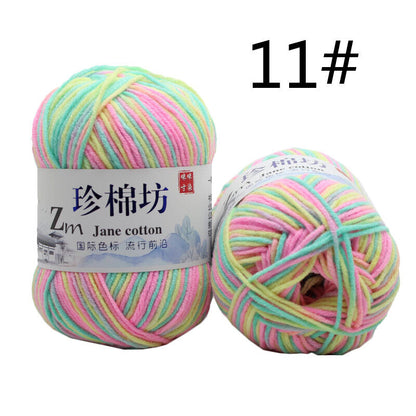 Hot Sale 50g Soft Crochet Yarn DIY Hand Milk Baby Cotton Knitting Wool Yarn