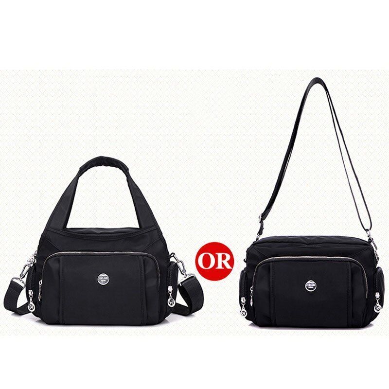 Nylon Large Messenger Bag Crossbody Handbag Waterproof Shoulder Bags 31*12*20 CM
