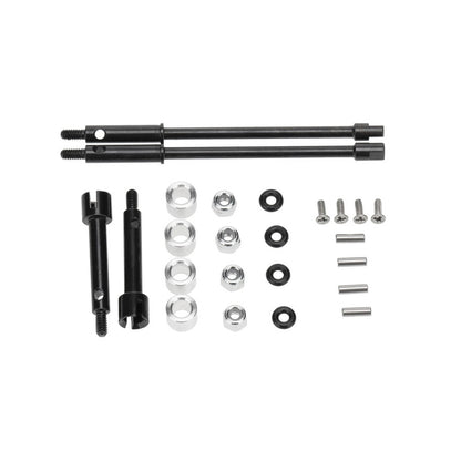 New 4mm Widen Wheel Hub Metal Wheel Axle Set For Axial SCX24 90081 RC Car Parts