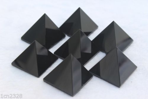 10pcs NATURAL OBSIDIAN CRYSTAL PYRAMIDS POLISHED HEALING WHOLESALE AAA
