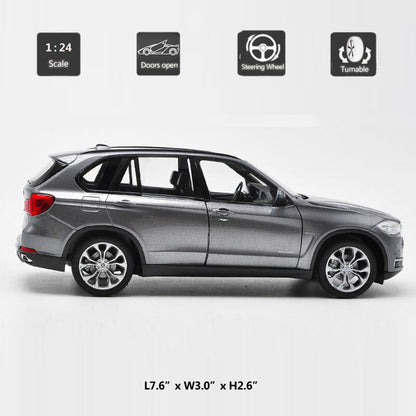 1/24 Scale BMW X5 Model Car Diecast Metal Vehicle Gifts Collection for Men White