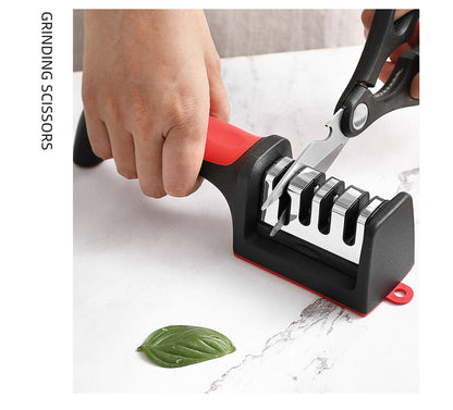 Knife Sharpener Professional Ceramic Tungsten Kitchen Sharpening System 3 Stage