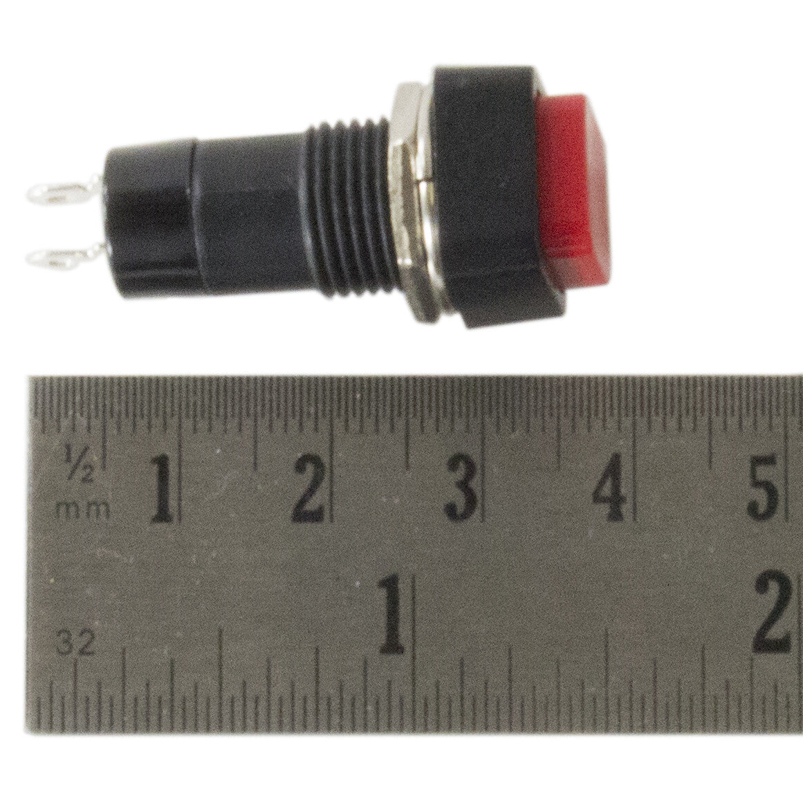 Momentary Switch Normally Open 3A 125VAC, Square Shaped Button