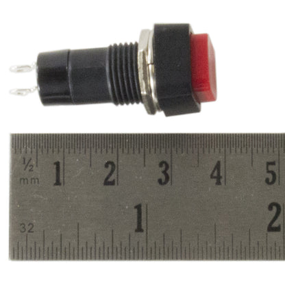 Momentary Switch Normally Open 3A 125VAC, Square Shaped Button