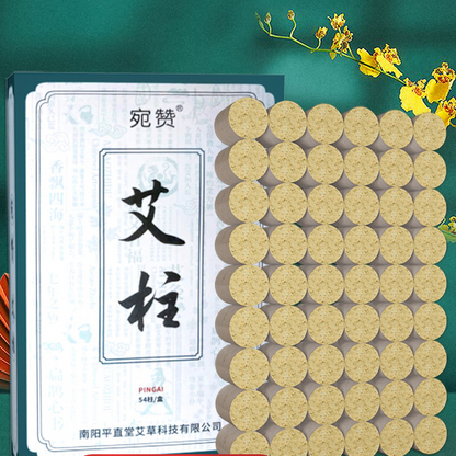 54pcs Moxa Pack Smokeless Moxibustion Box Portable Wormwood Stick Mugwort Roll艾灸