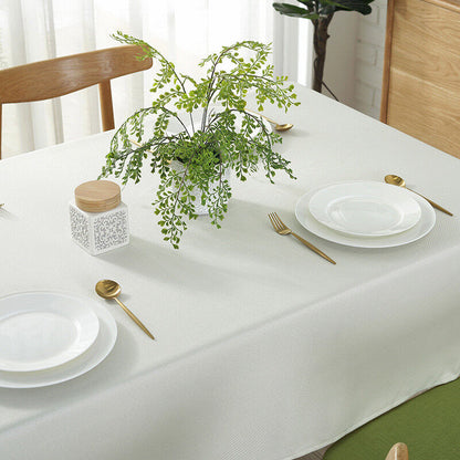 New Solid Oilproof Waterproof Tablecloth Rectangular Tea Table Cloth Home Decor