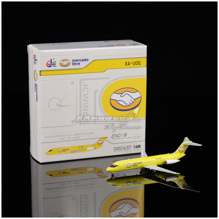 1:400 JC Wings Mercado Libre McDonnell Douglas DC-9 Plane Diecast Aircraft Model
