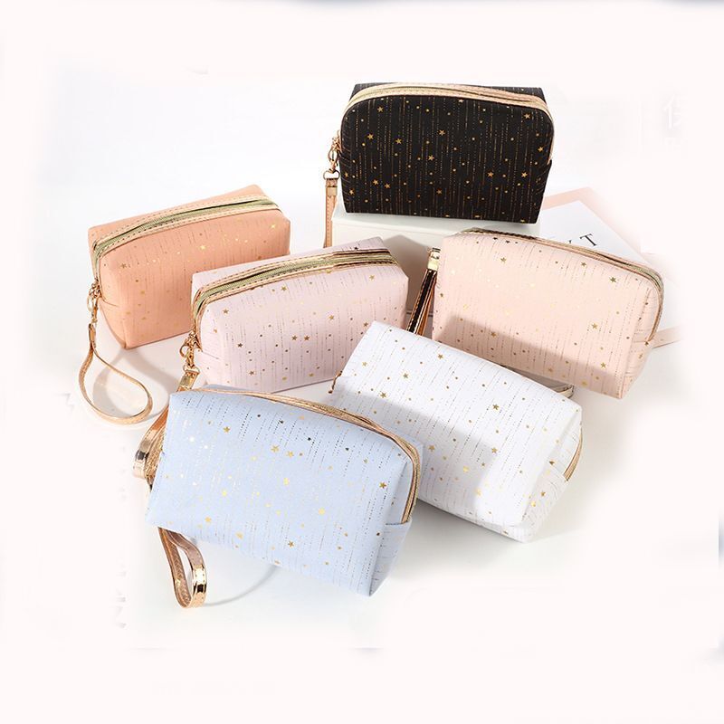 Cosmetic Bag Makeup Bag Stars Pouch Wash Toiletry Travel Tampon Holder Organizer