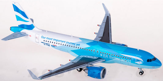 1:200 Herpa BRITISH AIRWAYS AIRBUS A320 PassengerAirplane ABS Plastic Model