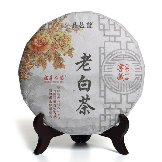 White Tea Cake 360g 2014 Premium Remote Mountain Aged Fuding Shou Mei White Tea-