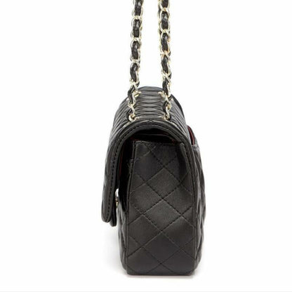 Timeless Women's Leather Tote Quilted Crossbody Shoulder Bag Flap Chain Bag
