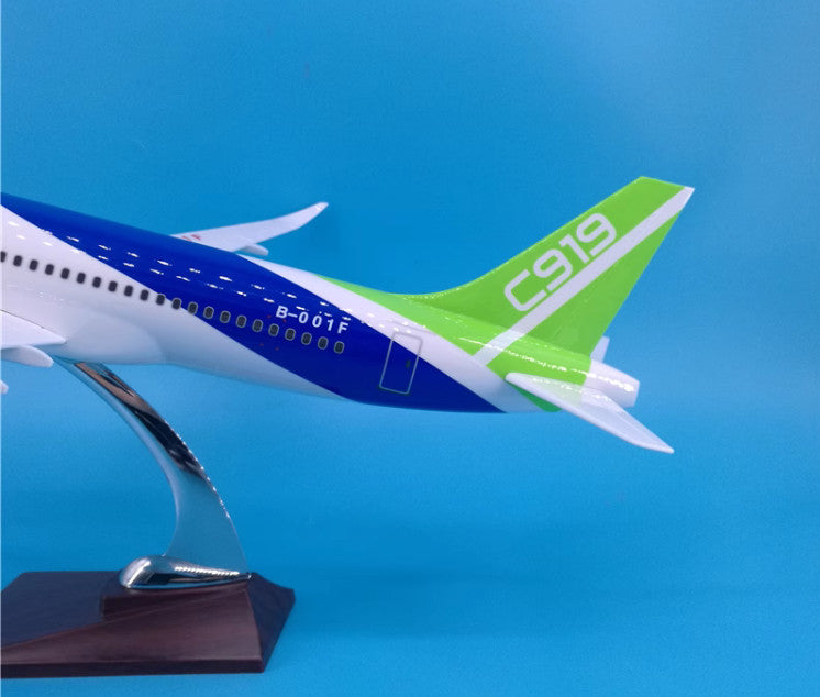 47CM CHINA COMAC C919 B-001F Commercial Airplane Resin Aircrarft Plane Model