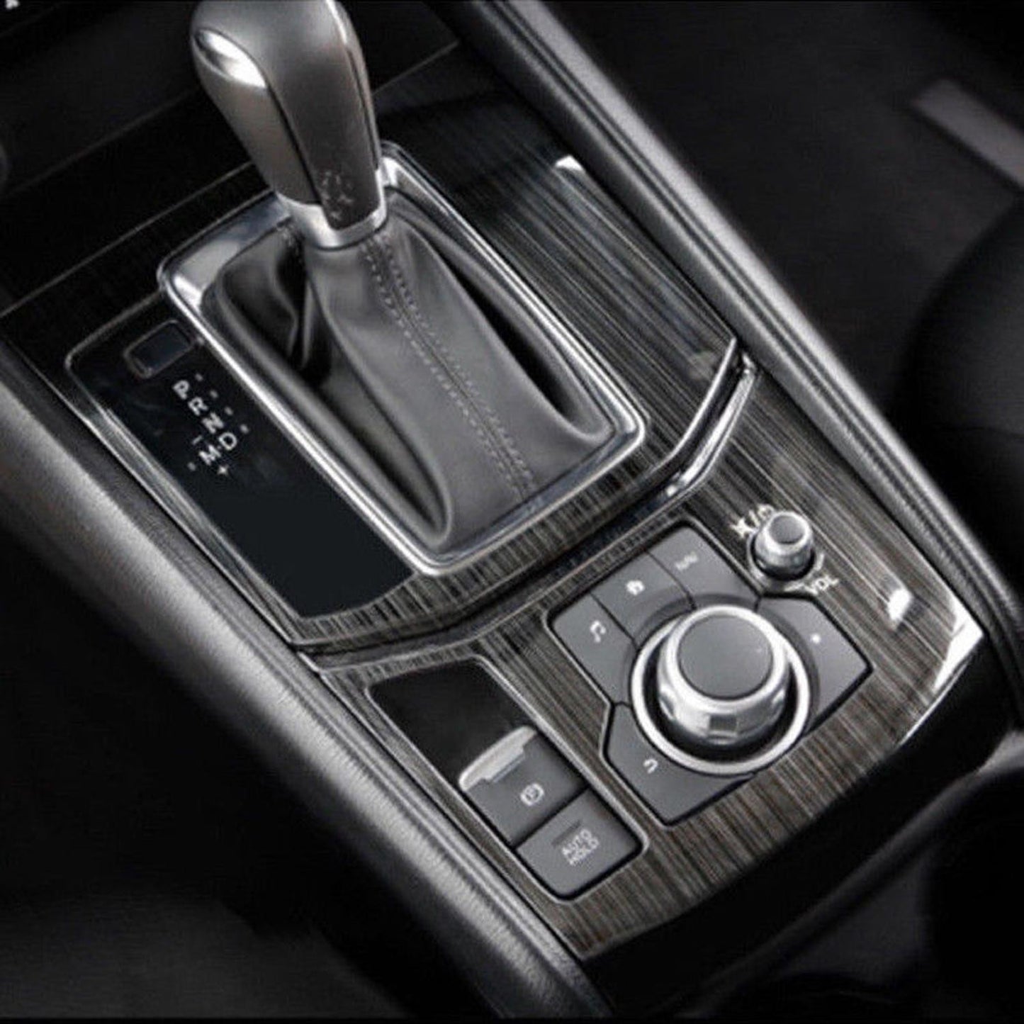 Car Gear Shift Knob Console Panel Frame Cover Trim For Mazda CX-5 CX5 2017 2018
