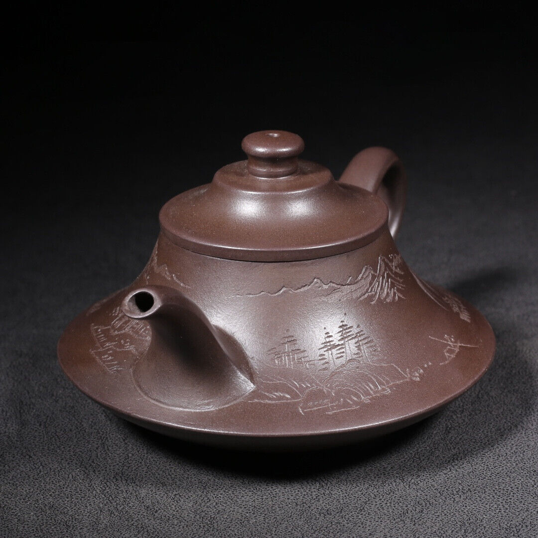 Chinese Yixing Zisha Clay Handmade Exquisite Teapot （云炉 盖款：汪宝根）